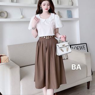 Chân Váy Xòe Công sở xếp Ly Đai Hàng công sở cao cấp