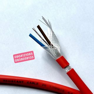 Cáp chống cháy 2 lõi x 1.0mm/1.5mm/2.5mm + amiang + E