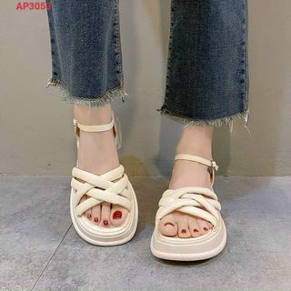 Sandal nữ đế cao quai chéo đẹp