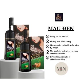 Dầu Gội Đầu Phủ Bạc Tinh Chất Nhân Sâm Sin Hair Nhật Bản, Phủ Bạc Đen Nâu Đều Màu Tự Nhiên Không Hại Da Đầu