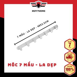 Móc treo tường, móc gắn tường treo quần áo inox từ 6 đến 10 mấu ( Không gỉ sét ) - Huy Tưởng