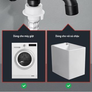Vòi tường 1 đầu vào 2 đầu ra, có chức năng kép vừa vòi xả chậu vừa cấp nước vào các vật dụng khác