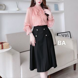 Chân váy xòe xếp ly công sở kiểu