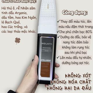 Dầu Gội Phủ Bạc Weilaiya Color Conditioner, Dầu Gội Nhuộm Tóc Dưỡng Tóc Bóng Mượt Bền Màu Chắc Khỏe