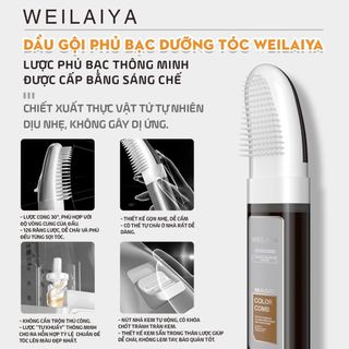 Dầu Gội Phủ Bạc Weilaiya Color Conditioner, Dầu Gội Nhuộm Tóc Dưỡng Tóc Bóng Mượt Bền Màu Chắc Khỏe