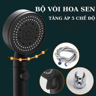 Vòi sen tăng áp lọc nước công nghệ Nano tăng áp (Full bộ và đầu vòi sen lẻ) - Huy Tưởng