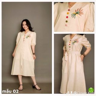 Đầm Linen thiết kế