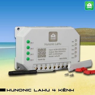 Công Tắc Thông Minh Hunonic LaHu 4 Kênh (500W/1kênh)