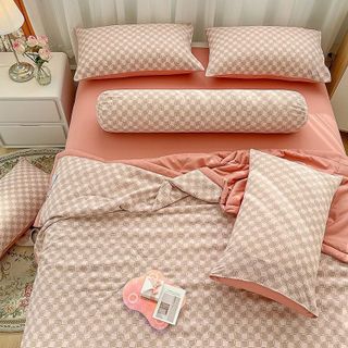 Bộ chăn ga cotton đũi Hàn Quốc siêu hot