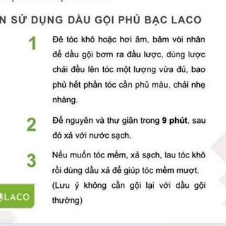Dầu Gội Phủ Bạc Laco Black Hair 200ml - Giúp Tóc Đen Tự Nhiên Sau 9 Phút Tại Nhà