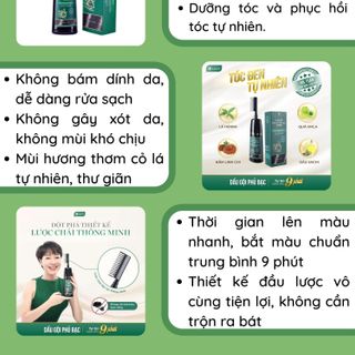 Dầu Gội Phủ Bạc Laco Black Hair 200ml - Giúp Tóc Đen Tự Nhiên Sau 9 Phút Tại Nhà