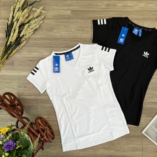 Áo nữ lOGO cổ tim Áo Thun Thể Thao Siêu Đẹp Giá Sỉ, Hàng Đẹp