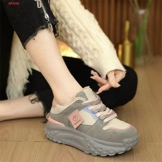 Giày thể thao nữ độn đế siêu cao chất da mềm đẹp