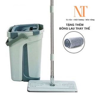 Bộ lau nhà tự vắt thông minh đầu xoay 360 độ tiện lợi