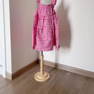 Đầm bé gái - Họa tiết caro 4 tầng xinh xắn.