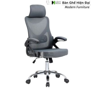 Ghế lưới văn phòng có tựa đầu tay điều chỉnh nâng hạ CM4519-M – Bàn Ghế Hiện Đại