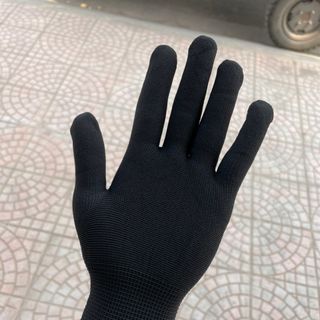 Găng tay mút đen (xám) bảo hộ lao động giá sỉ