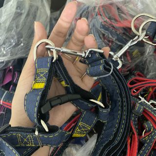 {SỈ CÓ SẴN } 50 DÂY DẮT YẾM JEAN CHO CHÓ MÈO SIÊU RẺ ĐỦ SIZE - CHUYÊN SỈ ĐỒ CHÓ MÈO