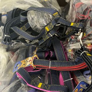 {SỈ CÓ SẴN } 50 DÂY DẮT YẾM JEAN CHO CHÓ MÈO SIÊU RẺ ĐỦ SIZE - CHUYÊN SỈ ĐỒ CHÓ MÈO