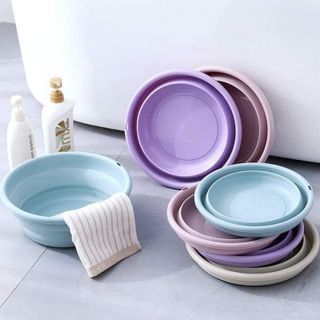 Thau nhựa gấp gọn 12x25cm