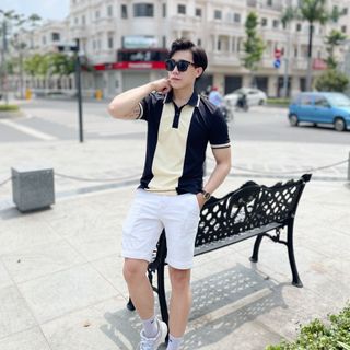 POLO, ÁO POLO NAM, ÁO THUN NAM PHỐI MÀU VẢI CÁ SẤU