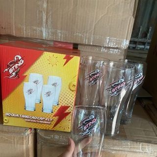 HỘP 4 LY THUỶ TINH STING 520ml dày