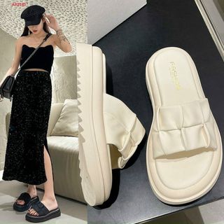 Dép nữ quai ngang bản to nhăn đẹp