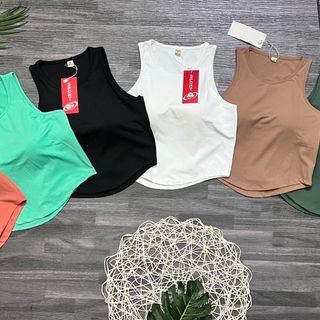 Croptop sát nách vạt bầu 2 lớp Thể Thao Siêu Đẹp Giá Sỉ, Hàng Đẹp