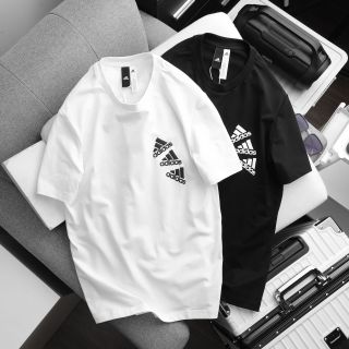 Áo phông nam, áo thun cotton 4c nam cao cấp, chất cotton 4c cao cấp xịn , đường may tỉ mỉ - Logo in công nghệ mới chống bong tróc- size từ 55kg - 85kg