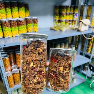 KHÔ HEO CHÁY TỎI - hũ 300g