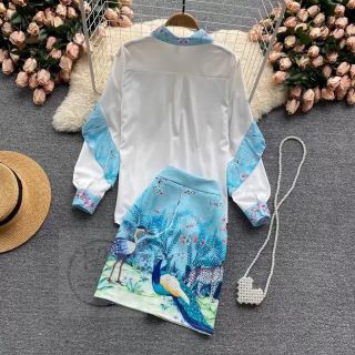 Set chân váy áo sơmi xinh xắn D298640