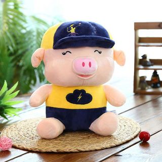 Heo bông đội nón 30cm