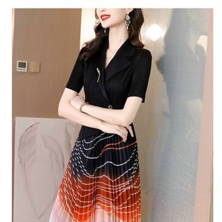 Đầm trung niên dập ly cao cấp DR D983769
