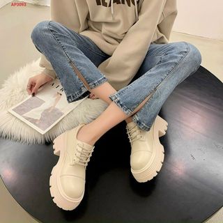 Giày lười nữ da mềm buộc dây đẹp