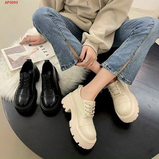 Giày lười nữ da mềm buộc dây đẹp