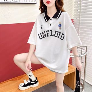 Áo thun POLO form rộng - phông nam nữ cotton oversize - Polo UNFEUID - Xưởng thời trang Calyn