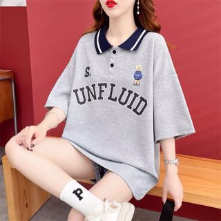 Áo thun POLO form rộng - phông nam nữ cotton oversize - Polo UNFEUID - Xưởng thời trang Calyn