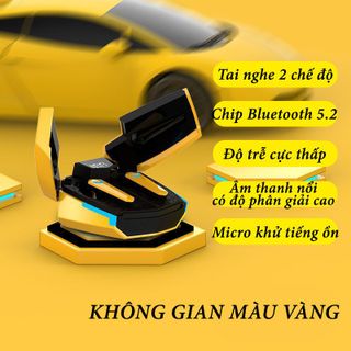 Tai Nghe Gaming Bluetooth 5.3 JX-20 TWS Tai Nghe Chơi Game Không Dây Có Mic Tai Nghe Nhét Tai Siêu Xe - Độ Trễ Cực Thấp