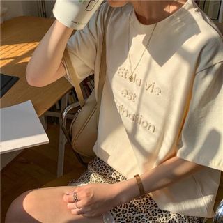 Áo thun tay lỡ form rộng - phông nam nữ cotton oversize - T shirt Imagination - Xưởng thời trang Calyn giá sỉ