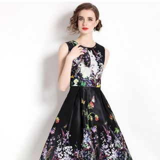 Đầm trung niên bigsize gấm lụa cao cấp DR D97468