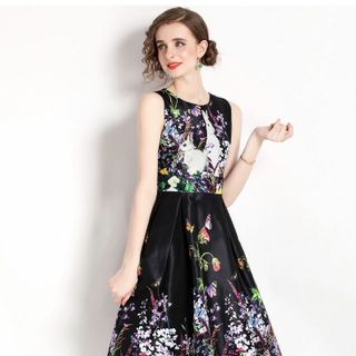 Đầm trung niên bigsize gấm lụa cao cấp DR D97468