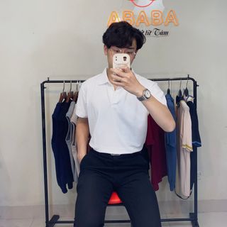 Áo polo nam chất thun lascote mềm mịn, thoáng mát, polo nam Hà Đinh trơn 1 màu