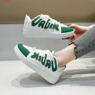 Giày thể thao nữ chất da mềm viền chữ đẹp