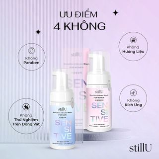 Combo dung dịch vệ sinh nam và nữ cho da nhạy cảm stillU 100ml
