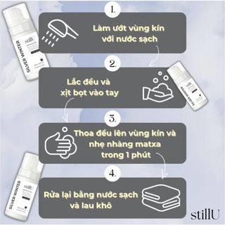 Dung dịch vệ sinh nam giới tạo bọt stillU hương mùa hè mát lạnh_Silver Winter 100ml