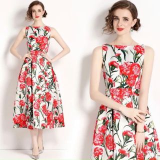 Đầm bigsize gấm hoa cao cấp DR D08663