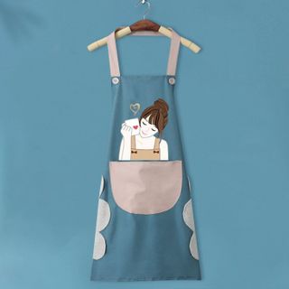 Tạp dề cô gái kèm khăn lau