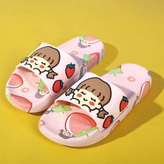 Dép nhựa hình bé gái