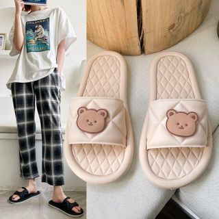 Dép nhựa dẻo hình gấu
