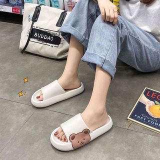 Dép nhựa gấu đế cao